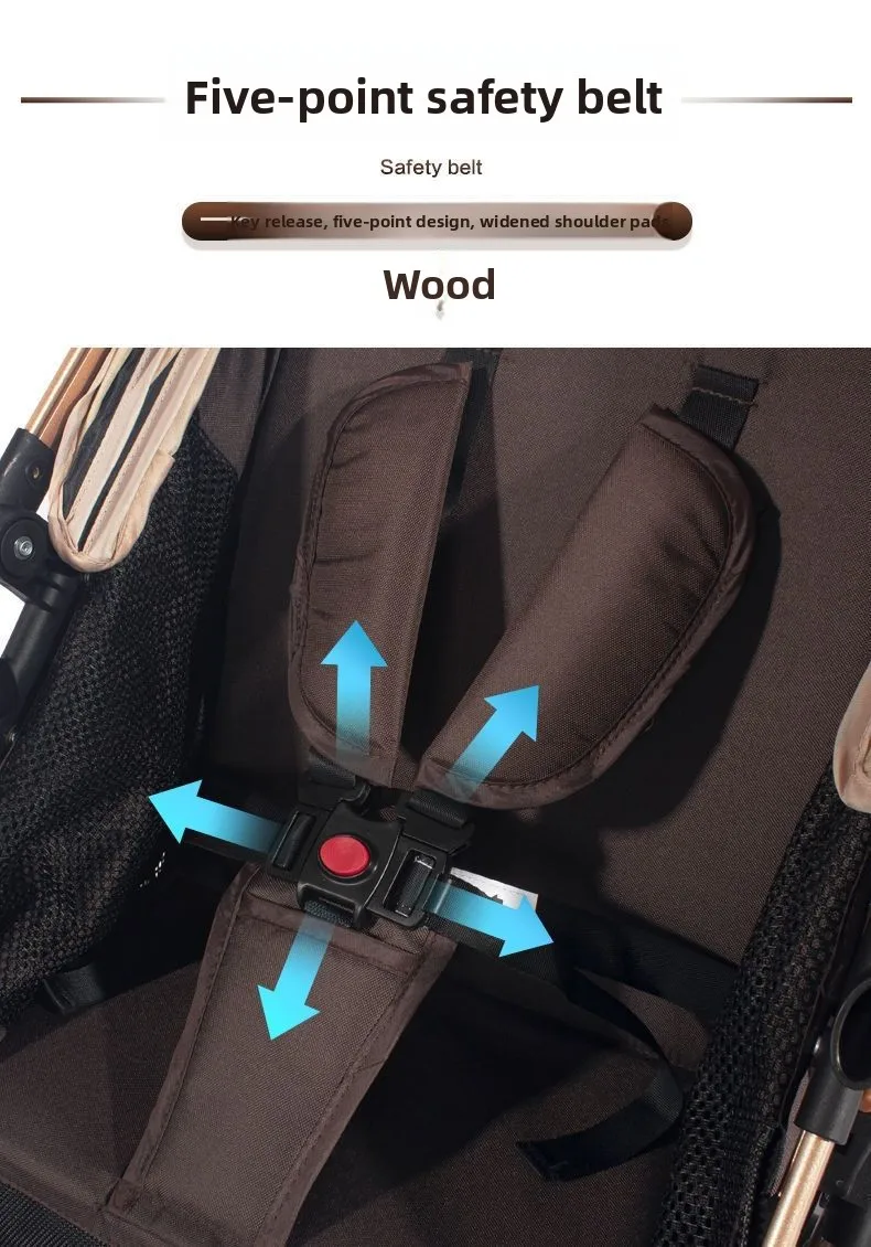 Kinderwagen Zwei-Wege-Licht zusammenklappbar kann sitzen und liegen