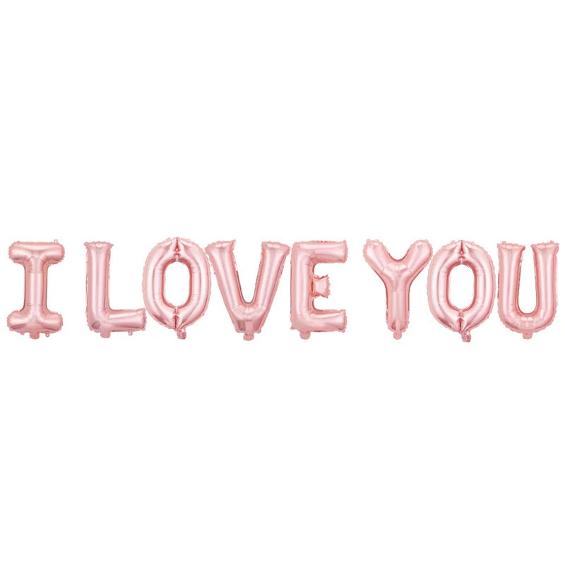 16 Zoll „I Love You“ Buchstabenbanner, große Liebesdekorationsballons für Hochzeitssaison, Verlobung, Brautgeschenk, Muttertag – Detail 10