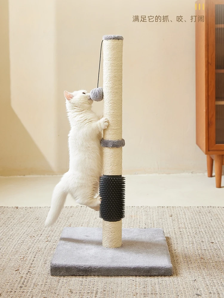 Four in one vertical cat climbing frame, sisal grabbing column, extra large size, no land occupation