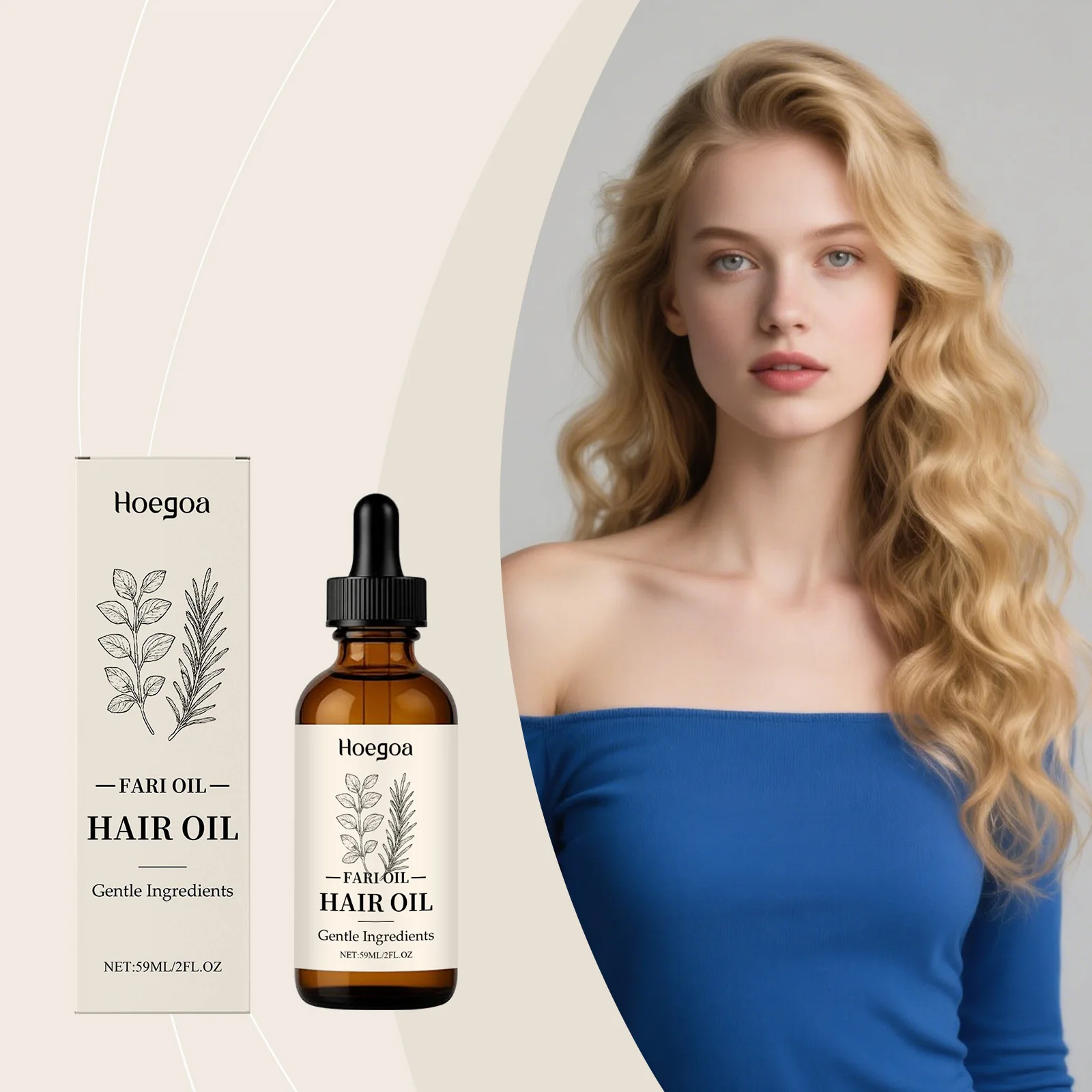 HOEGOA Hair Care Essential Oil Nourish Scalp Reduce Loss Eliminate Frizz Improving Quality Hair Cares Moisturizing Essence Oils