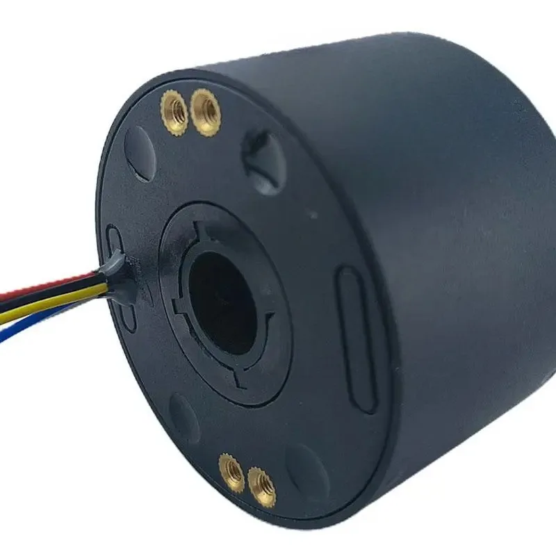 6-Channel 5A Hollow Through-Hole Conductive Slip Ring, Inner Diameter 12.7mm Precision Rotary Collector Joint
