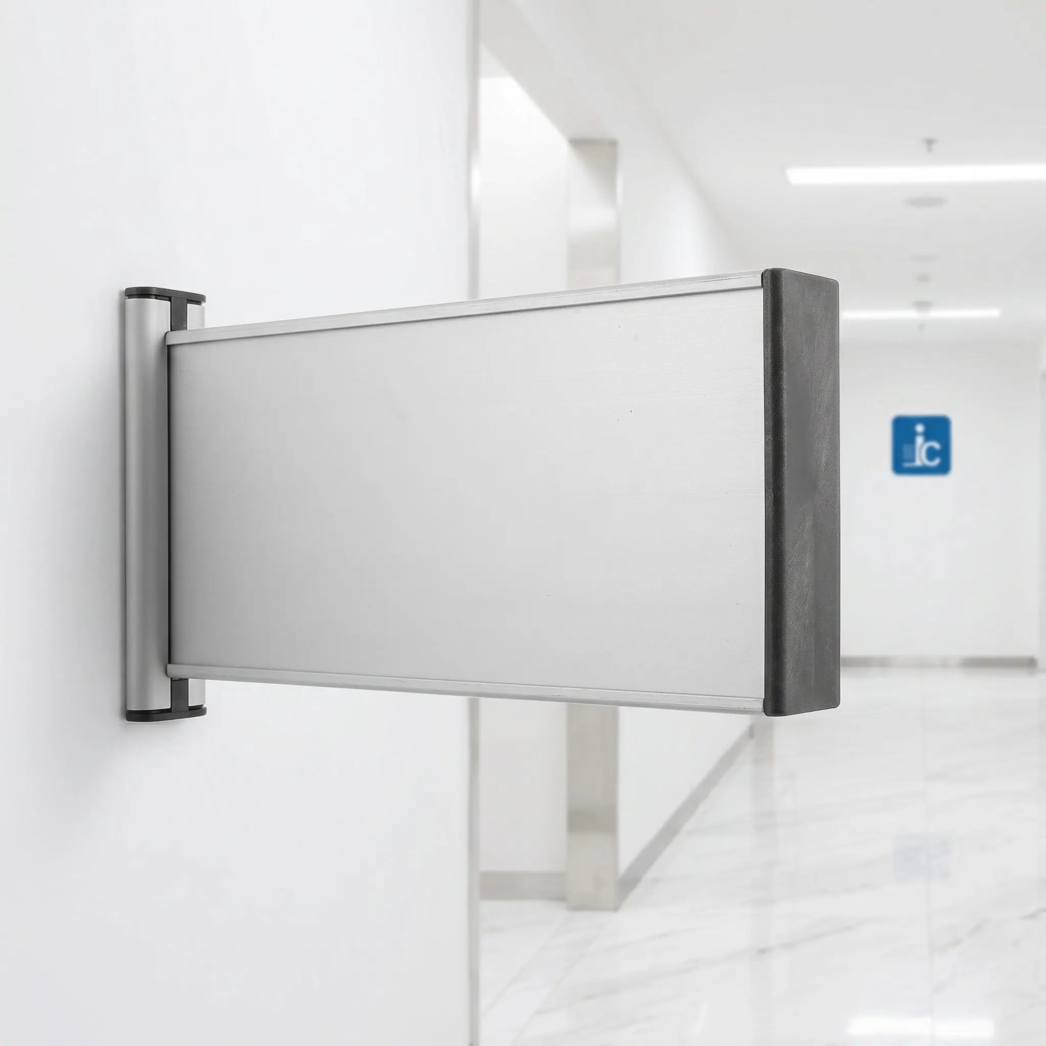 2 Placas de Porta em Liga de Alumínio em Branco, Dupla Face, Intercambiáveis, Suporte para Placa de Nome de Quarto para Sala de Reuniões, Quarto, Casa de Repouso