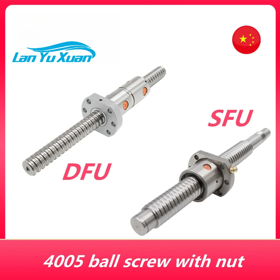 

High Strength Ballscrew Nut 40mm Ball Screw DFU4005 SFU4005 Ball screw with end machined