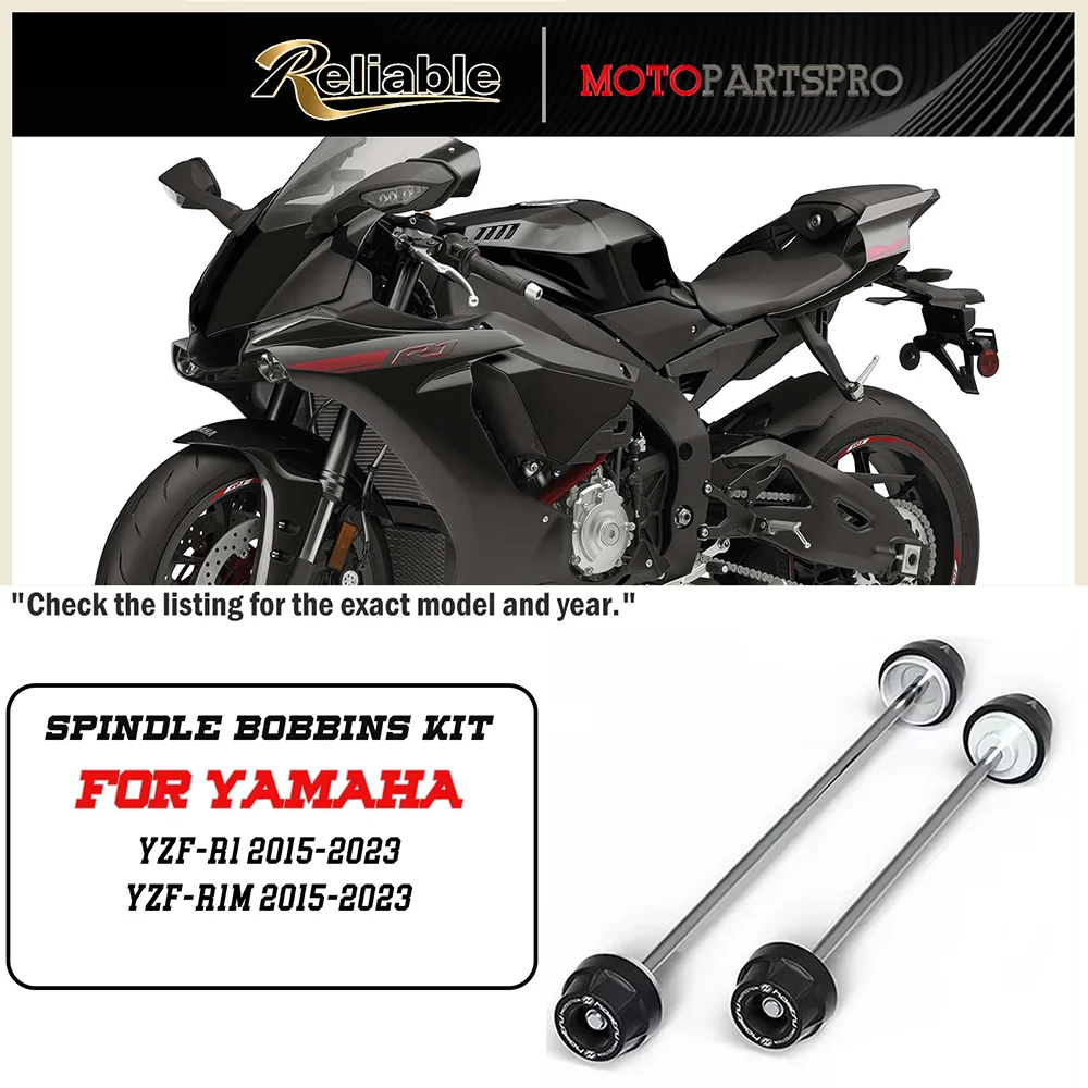 For Yamaha YZF-R1YZF-R1M 15-23 Front Rear Wheel Axle Fork Crash Slider Motorcycle Front Rear Swingarm Motorcycle Wheel Protector