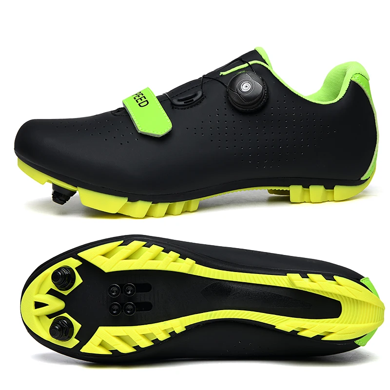 Unisex MTB-Schuhe Zapatillas Ciclismo MTB Herren Radsport-Sneaker mit Cleats für Straßen- und Mountainbike-Rennen Damen Fahrrad SPD