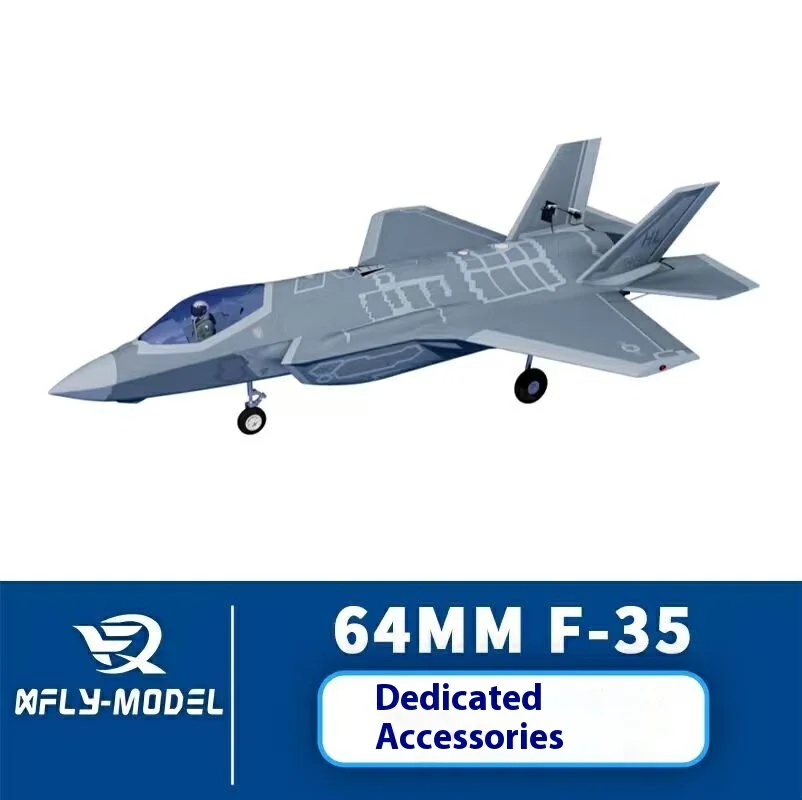

Xfly Xunfei Model 64mm - F35 Electric Model Airplane Fixed Wing Special Accessories Replacement Parts Fuselage Landing Gear