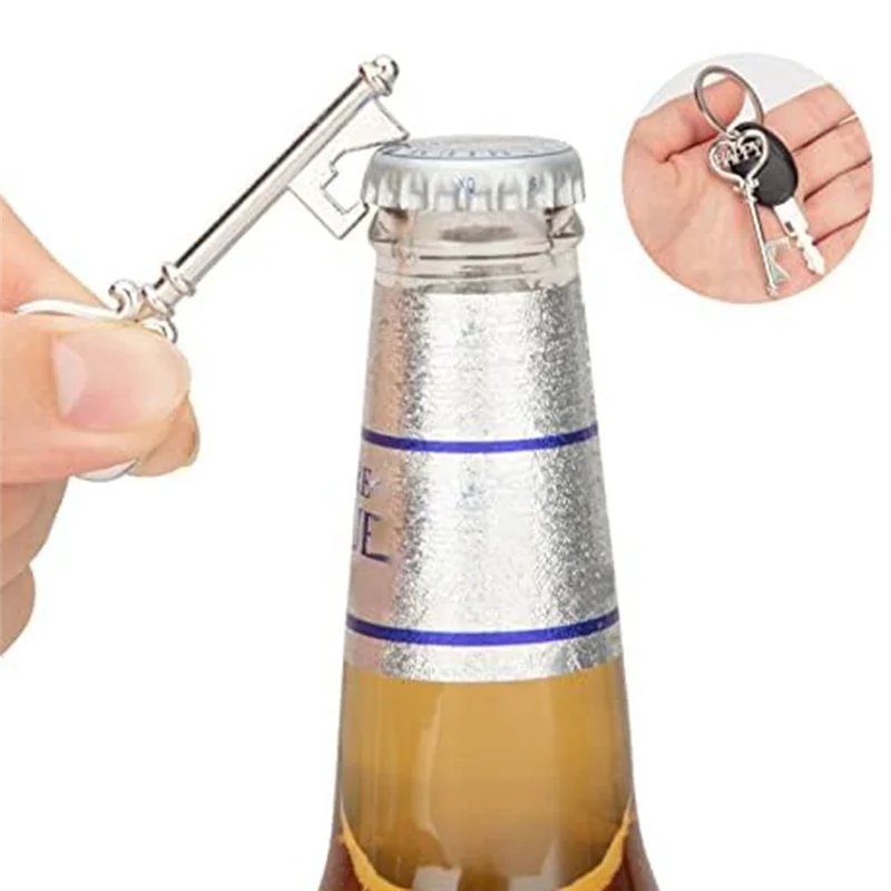 

24 Pieces Key Bottle Opener and 24 Pieces Wine Cork Set,Bottle Opener Key Ring,Wedding Favours,Wedding Table Decoration