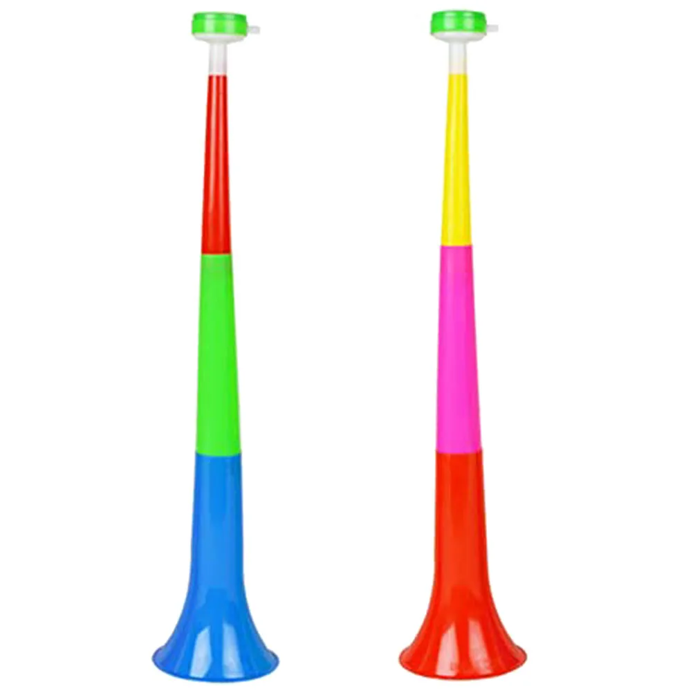 

2pcs Telescopic Horn Kids Sports Toys Football Game Accessories Retractable Crowd Noise Maker Trumpet Props Plastic Material