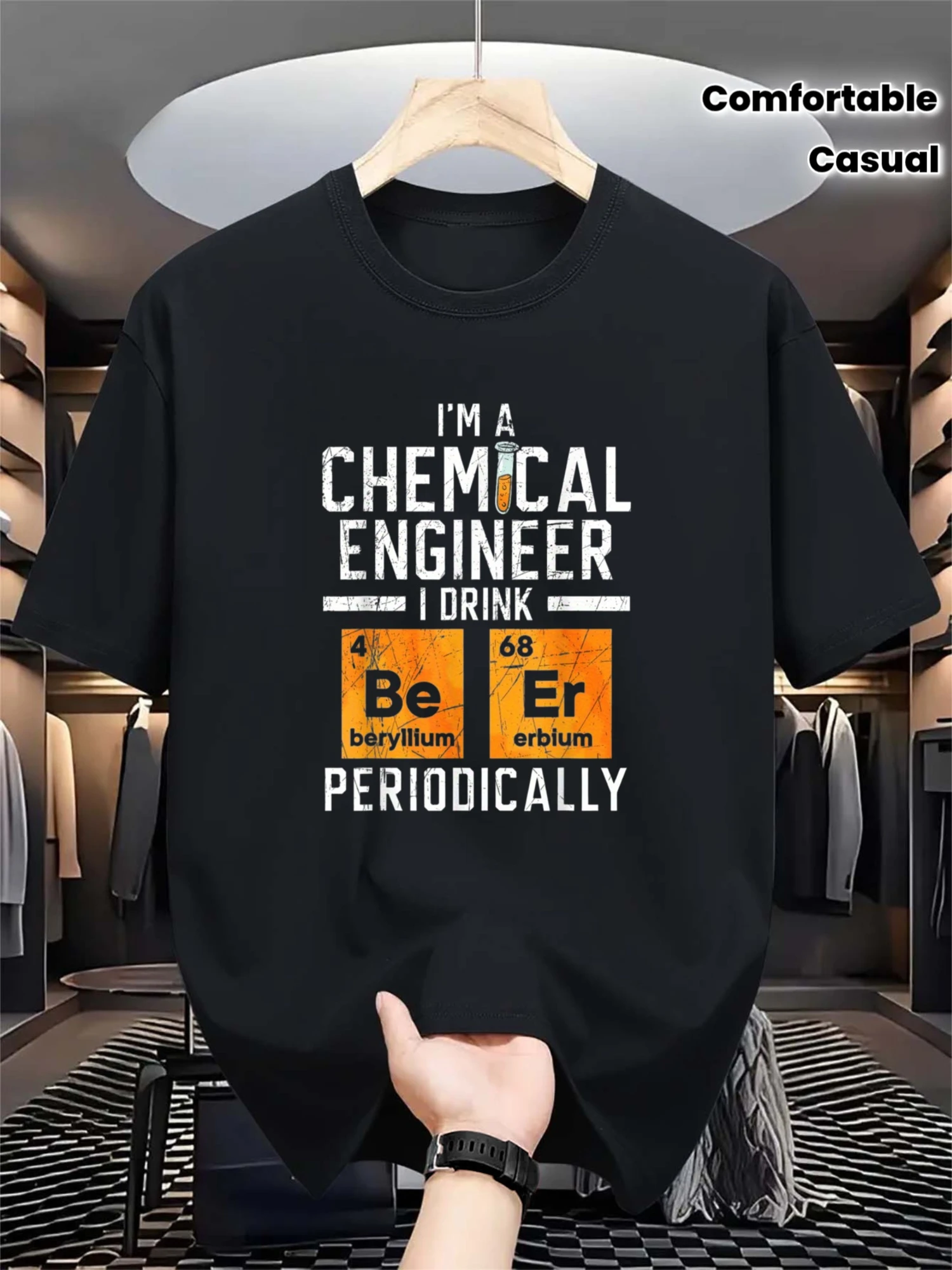 Fun Chemistry Engineer Periodic Table T-Shirt – 