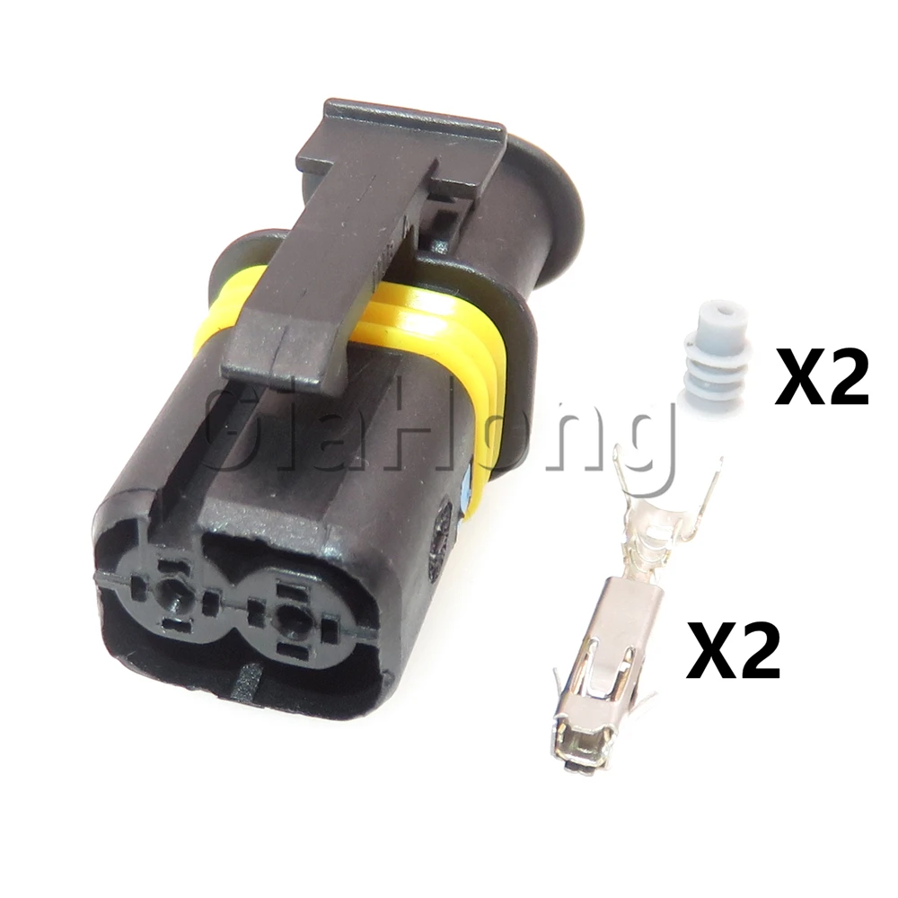 1 Set 2 Ways AC Assembly Auto Parts 18286000002 Car Electronic Injection Motor Connector Automobile Starting Relay Wire Socket