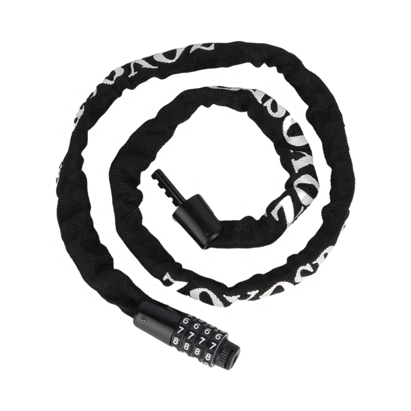 Guaranteed Black MTB bike Anti-theft 4-Digit Code Colorful Combination Bicycle Lock High Security Safe Digital Chain Bike Lock