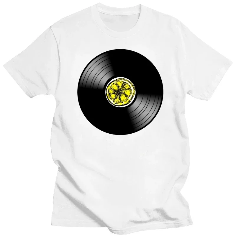 limon CD grafik kalite Homme Tee gömlek o-boyun tasarım T-shirt Yenilik Mens taş güller müzik bant  streetwear Cartoon.