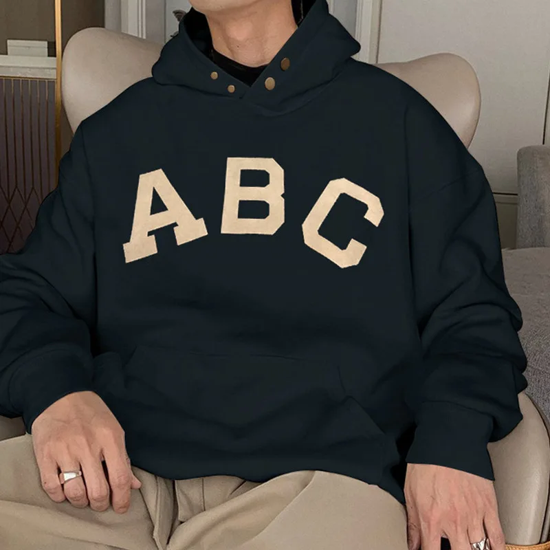 ABC Letter Sweater FOG High Street Loose Fashion Hoodie Fashion Brand hoodie  sweatshirt  winter clothes women  hoodies women