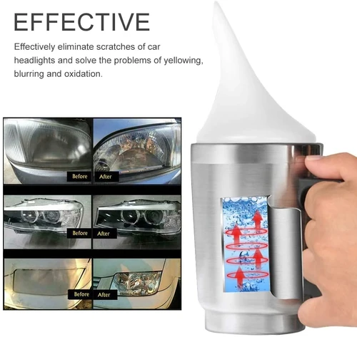 Imagen 2 del producto Abrillantador de Faros Vaporizador Líquido Polímero Abrillantador Químico de Faros Kit de Restauración de Faros Abrillantador de Faros