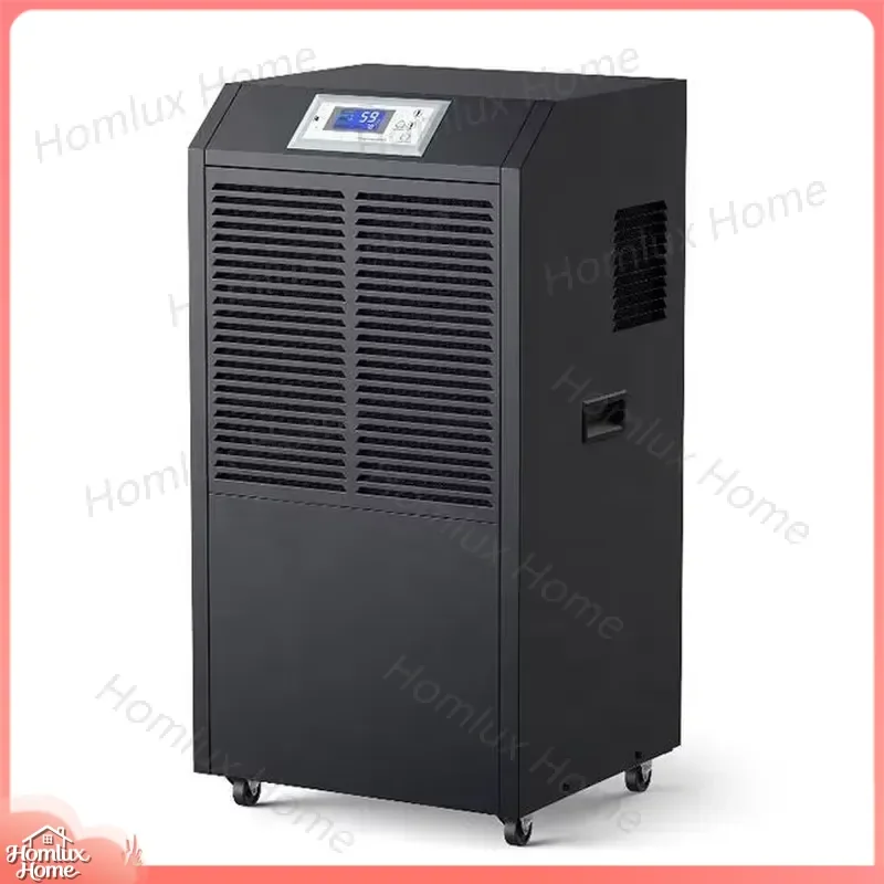 90L D Large Wheel Hand Push Industrial Dehumidifier for Warehouse Factory Grow Room Basement Garage Commercial Use Heavy Duty
