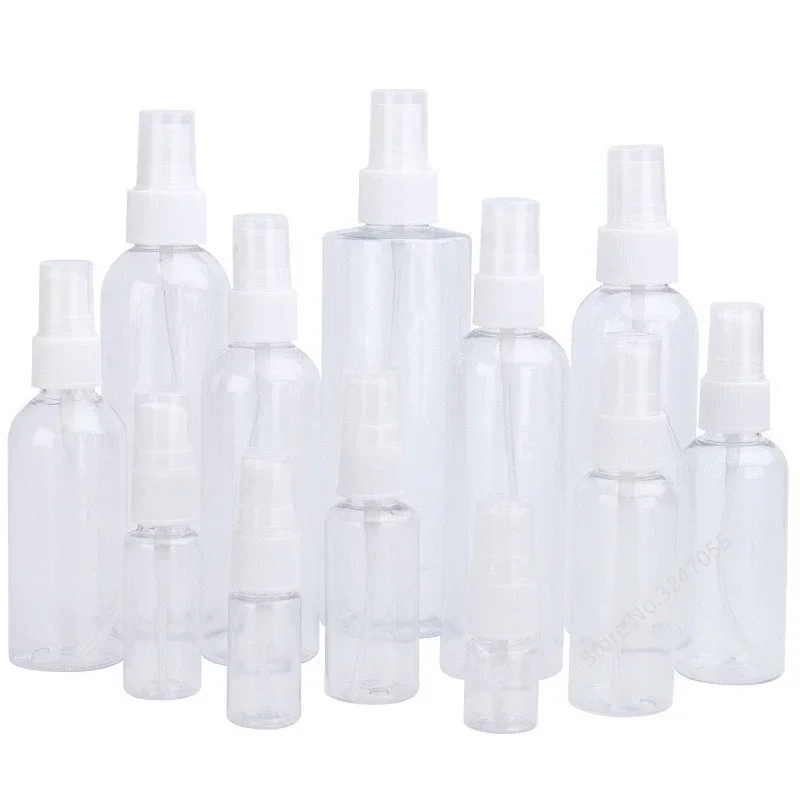 Riutilizzabile 150ml 200ml 300ml 500ml flacone Spray portatile in plastica PET trasparente contenitore vuoto per profumo accessori da viaggio portatili