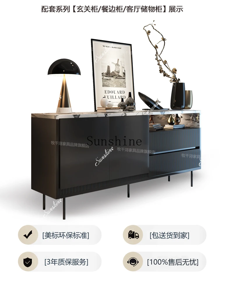 Italian-style entrance entrance shoe cabinet integrated villa entrance high-end customizable large-size corridor  FT