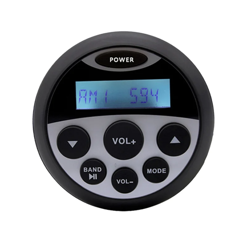 

Outdoor ATV Waterproof Stereo Bluetooth Radio Boat Auto Media FM AM Receiver for Yacht Boat SPA Pools Golf Carts UTV