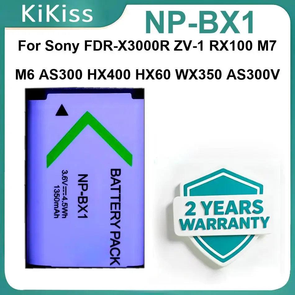Battery NP-BX1 For Sony FDR-X3000R ZV-1 RX100 M7 M6 AS300 HX400 HX60 WX350 AS300V HDR-AS300R FDR-X3000