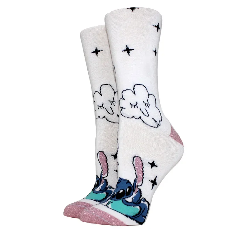 5 paar Anime Cartoon Stitch Vrouwen Sokken Grappige Lange Mannen Sokken Leuke Creatieve Cosplay Sokken Comfortabele Sok Vrouwen Gift Maat 36-44