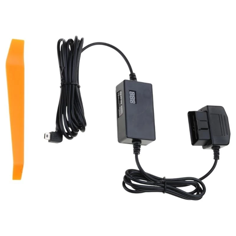 Kabel Daya OBD 62KA untuk Kamera Dasbor USB/USB C Adaptor Kabel Daya OBD Kabel Pengisi Daya Kamera dengan Konektor Tombol Sakelar