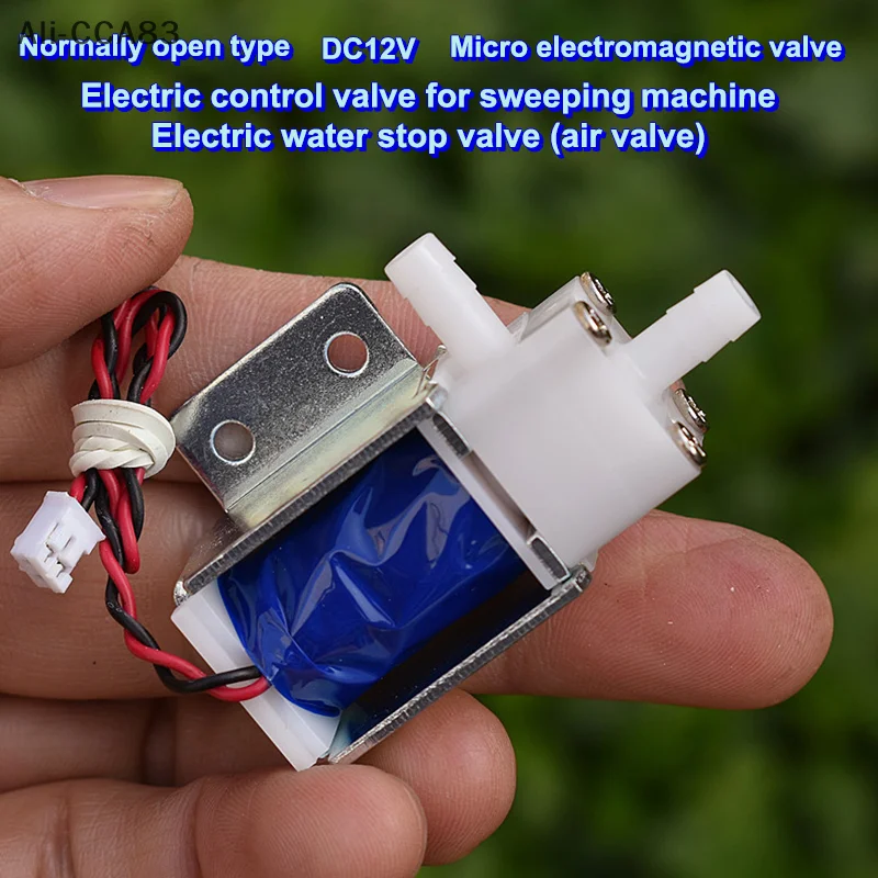 

1 Piece Air Water Flow Control Valve DC 12V 18V 24V Normally Open Mini Electric Solenoid Valve DIY Garden Watering Sweeper Atomi