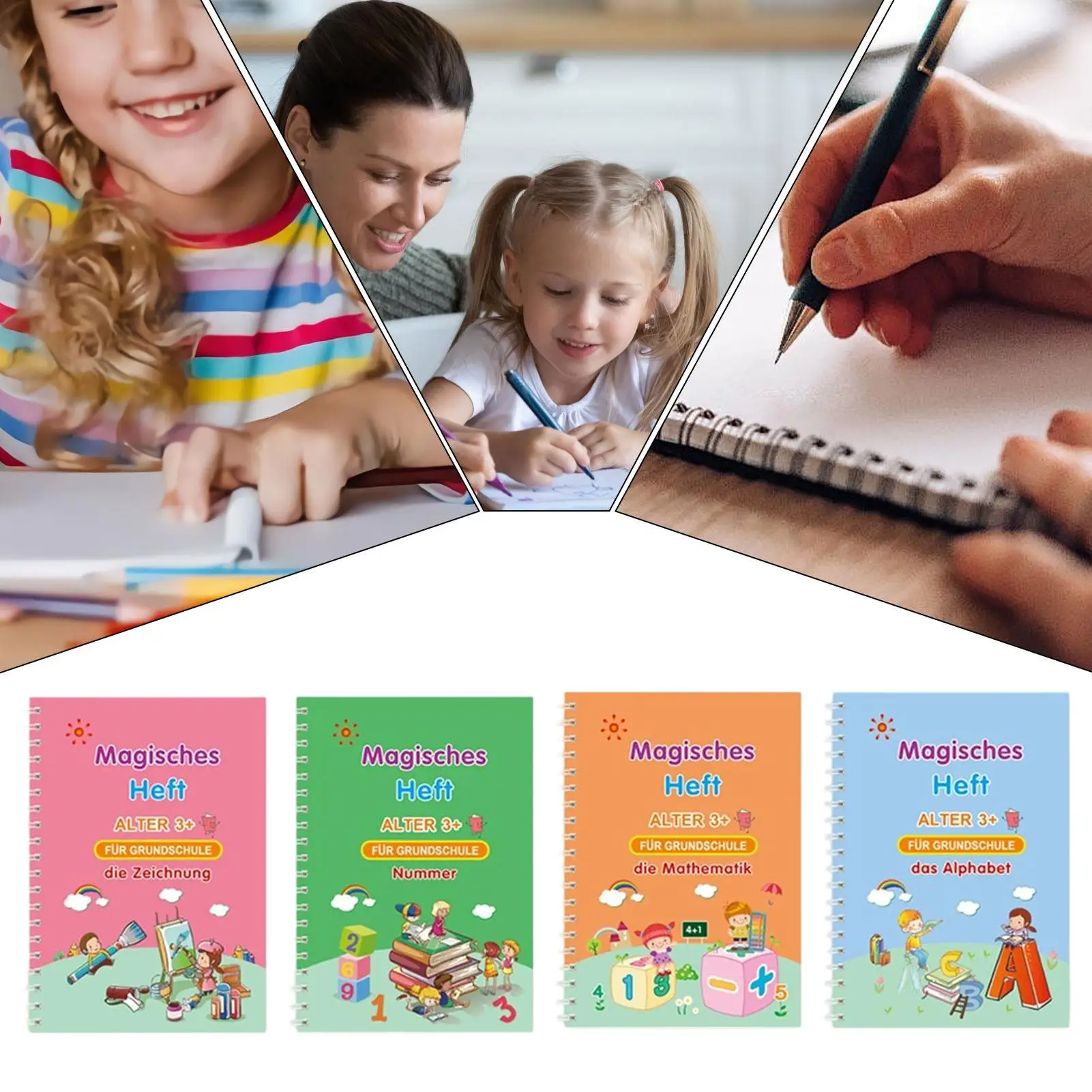 

Magic Groove Writing Practice Books Reusable Grooved Workbooks For Learn To Write Magic Grooved Practice Copybook For Office