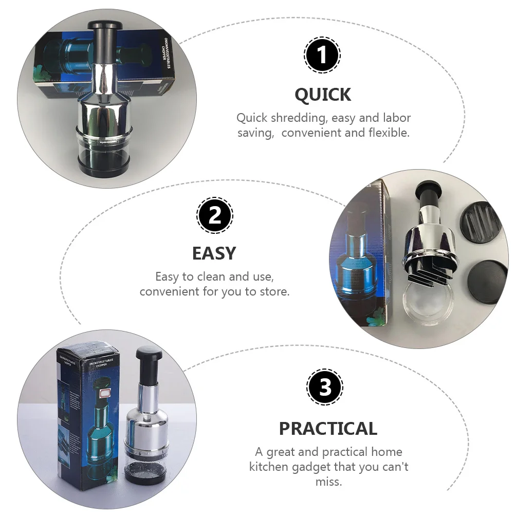 

1Pcs Garlic Squeezer Manual Garlic Crusher Premium Material Easy Cleaning Onion Chopper Vegetable Tomato Slicer Labor Saving