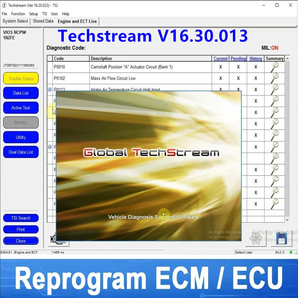 

Hot V16.30.013 Techstream scan tool for Toyota Lexus and Scion diagnose customer setting programming ECM/ECU reprogramming