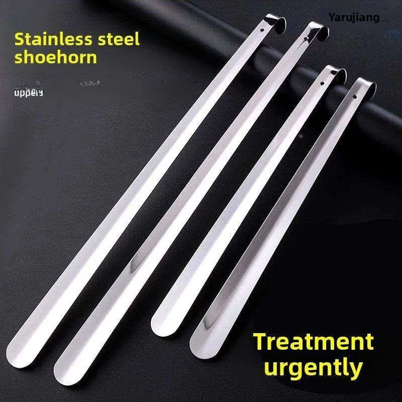 

Stainless Steel Long Handle Shoe Horn for Pregnant Women Home Use Super Long Metal Shoe Inserting Tool Comfortable to Use
