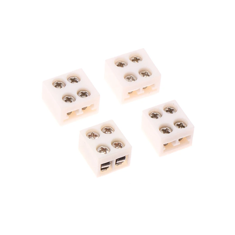 1Pc LED Strip Connector 2Pin LED Strip Buckles IP20 COB High Density Connector Terminal 8/10mm LED Strip Screw Fixing Connector