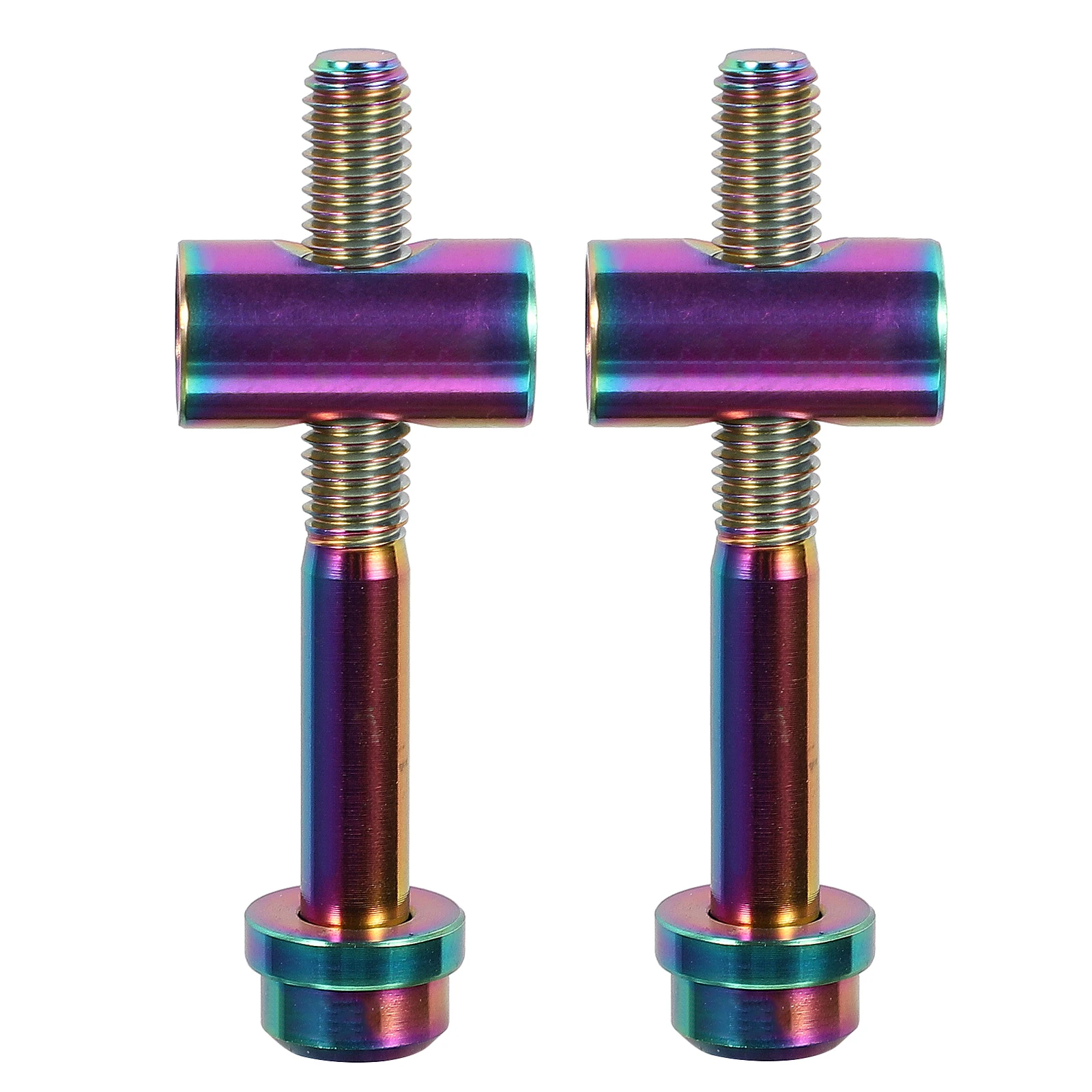 

Titanium Alloy Bicycle Fixing Screws 2Pcs Seatpost Saddle Bolts for Road Bike Durable Round Head Fasteners