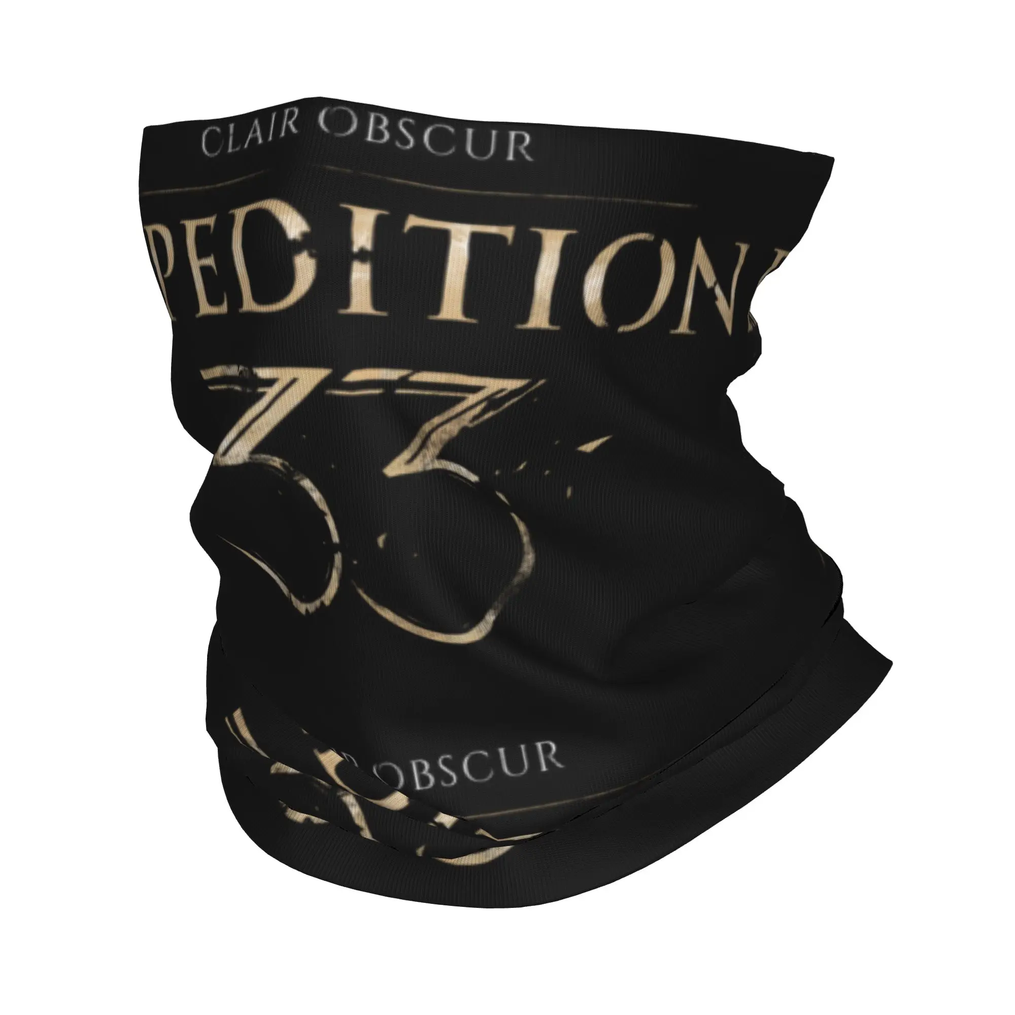 Video Game Clair Obscur Expedition 33 Bandana Neck Warmer Men Women Winter Ski Tube Scarf Gaiter  Face Cover
