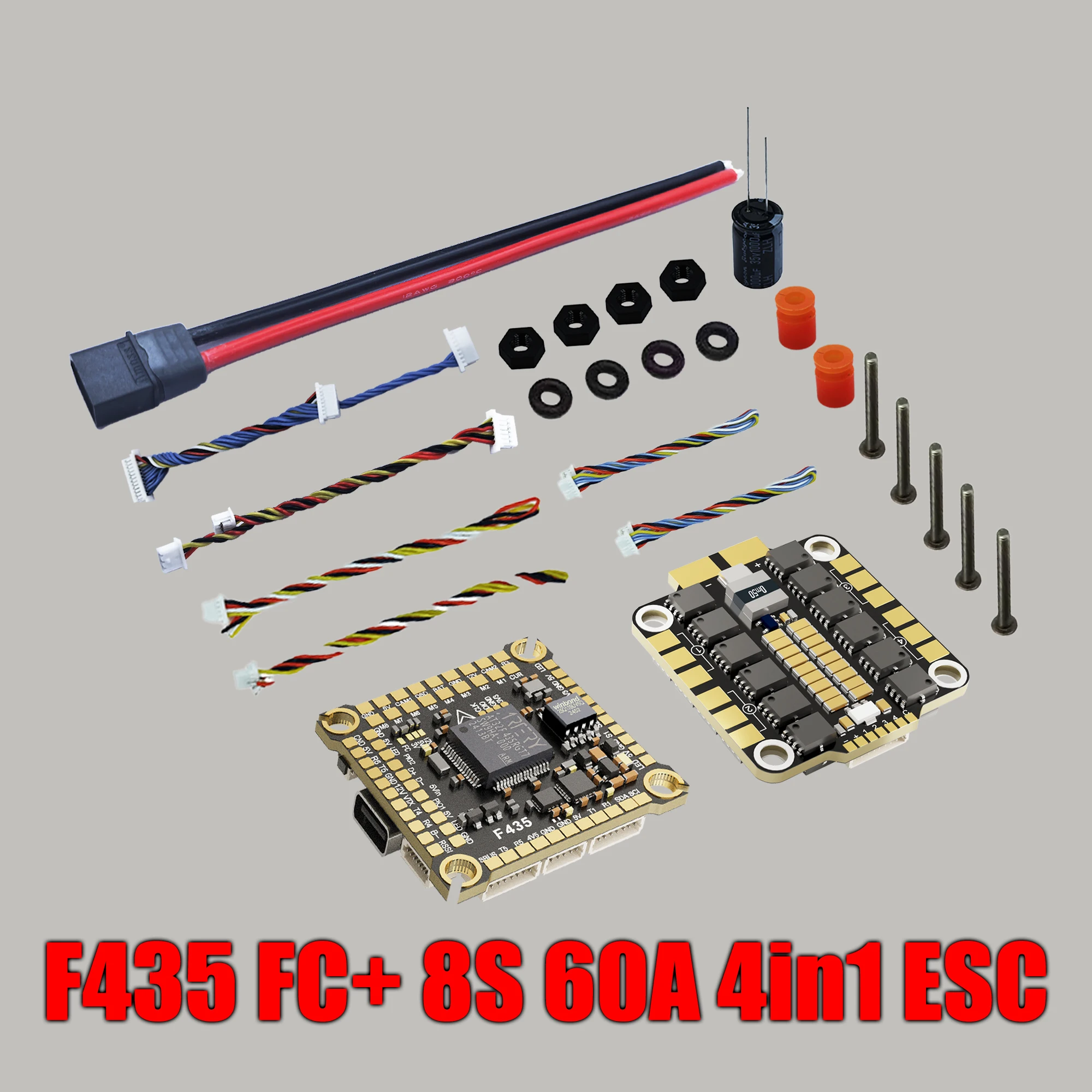 DAKE F435 V3/V4 FC ESC Stack 3-8S Lipo Flight Control BLS 55A/60A/70a 4 in 1 ESC 30x30  RC FPV Racing Drone