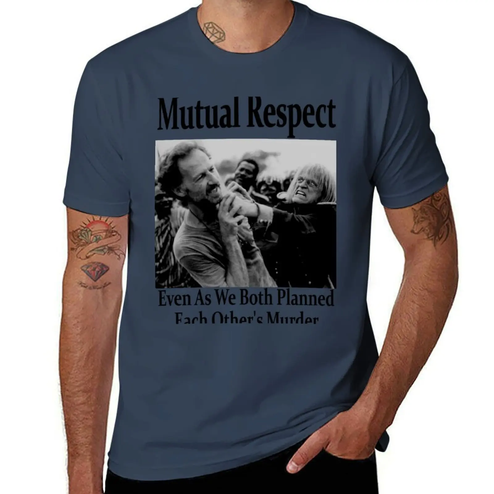

The Mutual Respect Between Werner Herzog and Klaus Kinski. T-Shirt Casual Lightweight Short Sleeve Top
