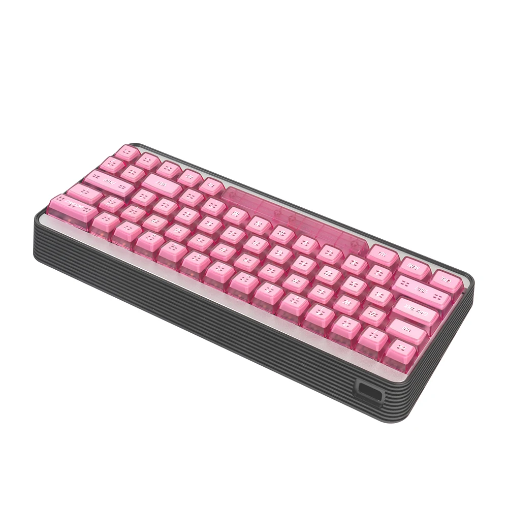 Imagem -04 - Idobao-kit Teclado Mecânico Borda Listrada Hot-swappable Barebone Id63