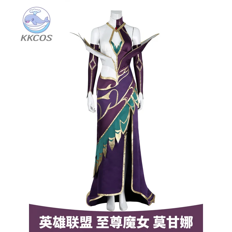 

Игра LOL The Fallen Morgana, костюмы для косплея, необычный праздничный костюм, готические красные наряды, карнавальная униформа на Хэллоуин, одежда KKCos