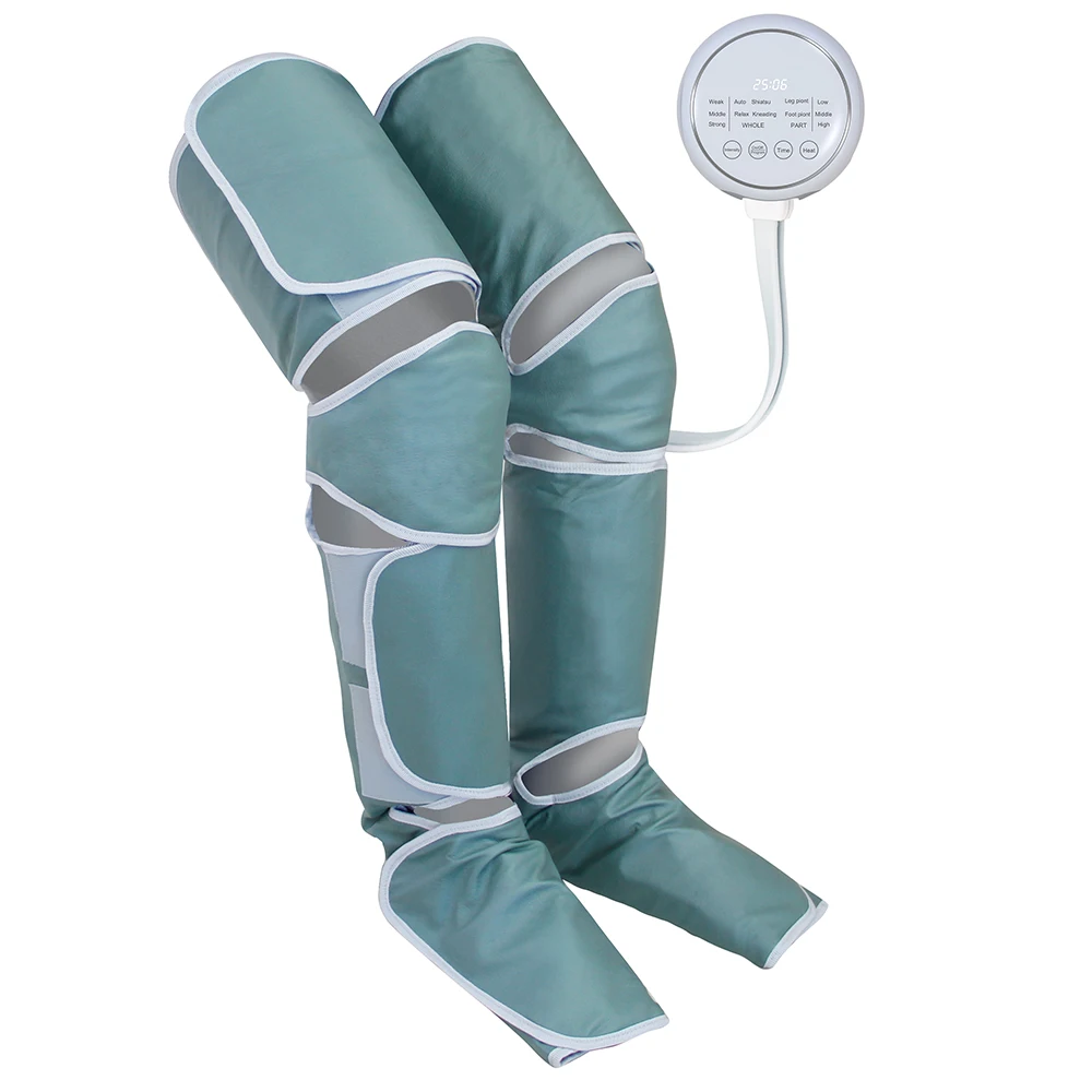 جهاز تدليك الساق بالضغط الهوائي الكهربائي يلتف الساق جهاز العلاج الطبيعي لاسترخاء العضلات