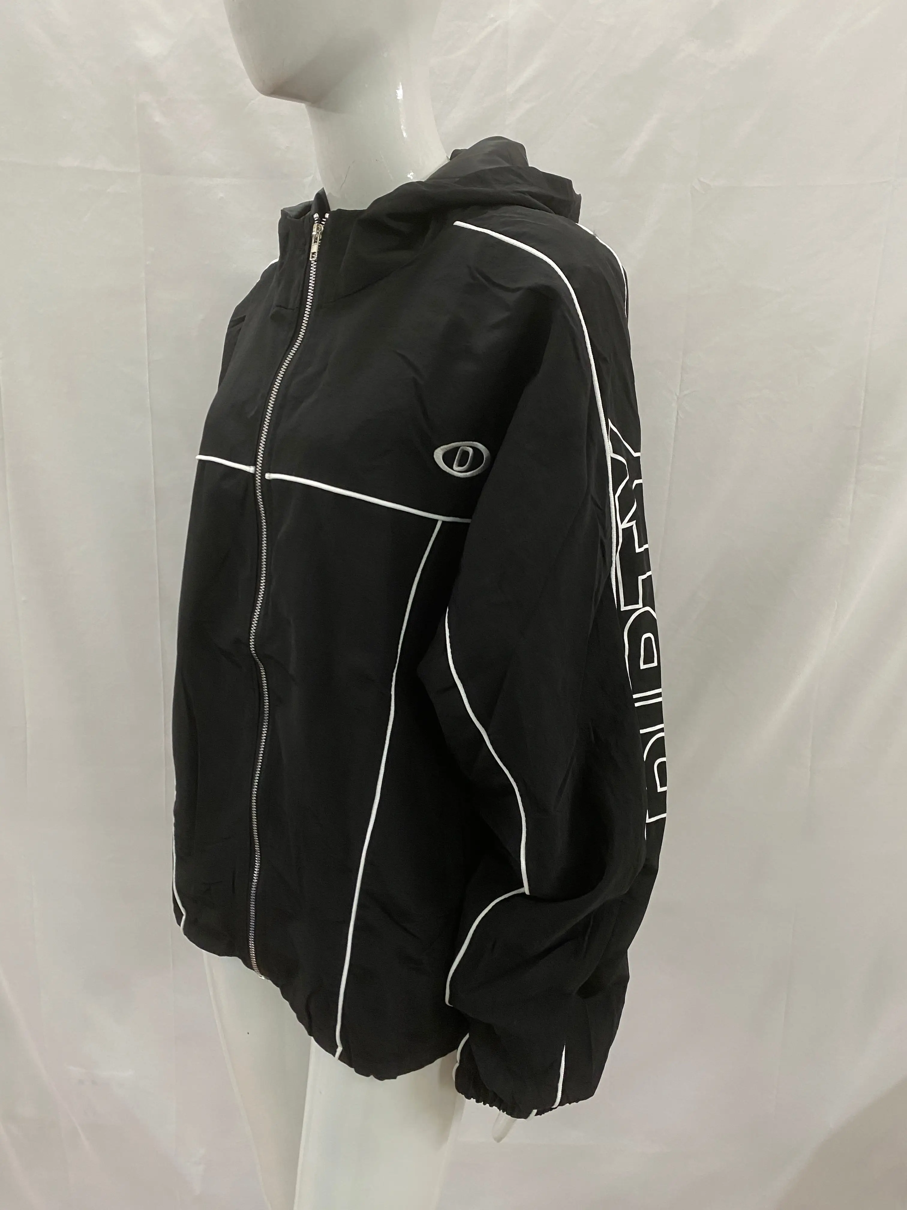 سترة بقلنسوة مستوحاة من هاراجوكو على الطراز القوطي الأمريكي القديم مع سحاب علامة سحب - خريف/شتاء وصول جديد طراز Y2K للرجال والنساء