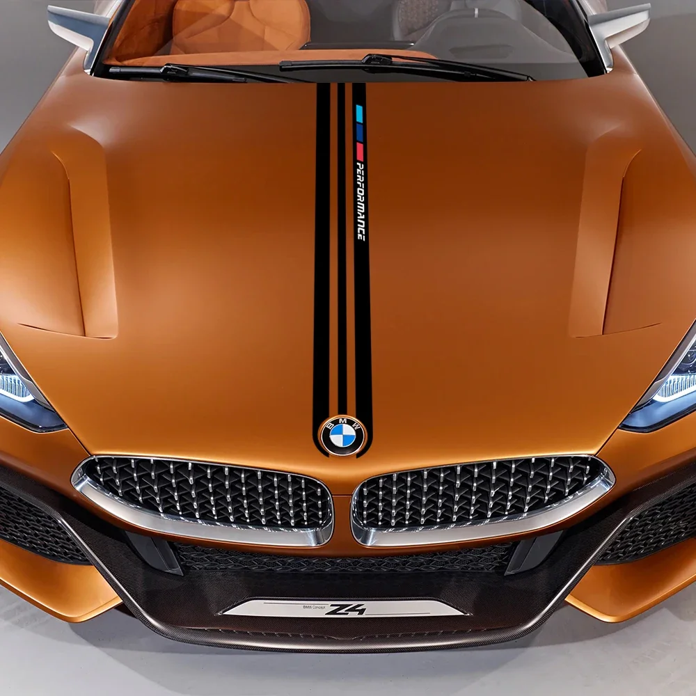 

Наклейка на капот автомобиля для BMW e46, e90, e60, e39, f30, f10, e36, e87, x5, e70, e91, g30, Спортивная виниловая пленка, наклейка, аксессуары для тюнинга