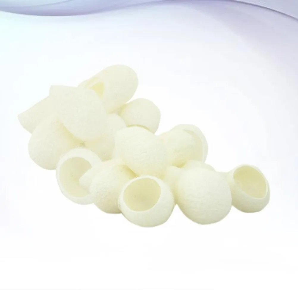 200 Piezas de Bolas de Seda Natural para Limpieza Facial, Exfoliante para el Cuidado de la Piel, Eliminación de Puntos Negros, Blanqueamiento Facial, Exfoliante Orgánico