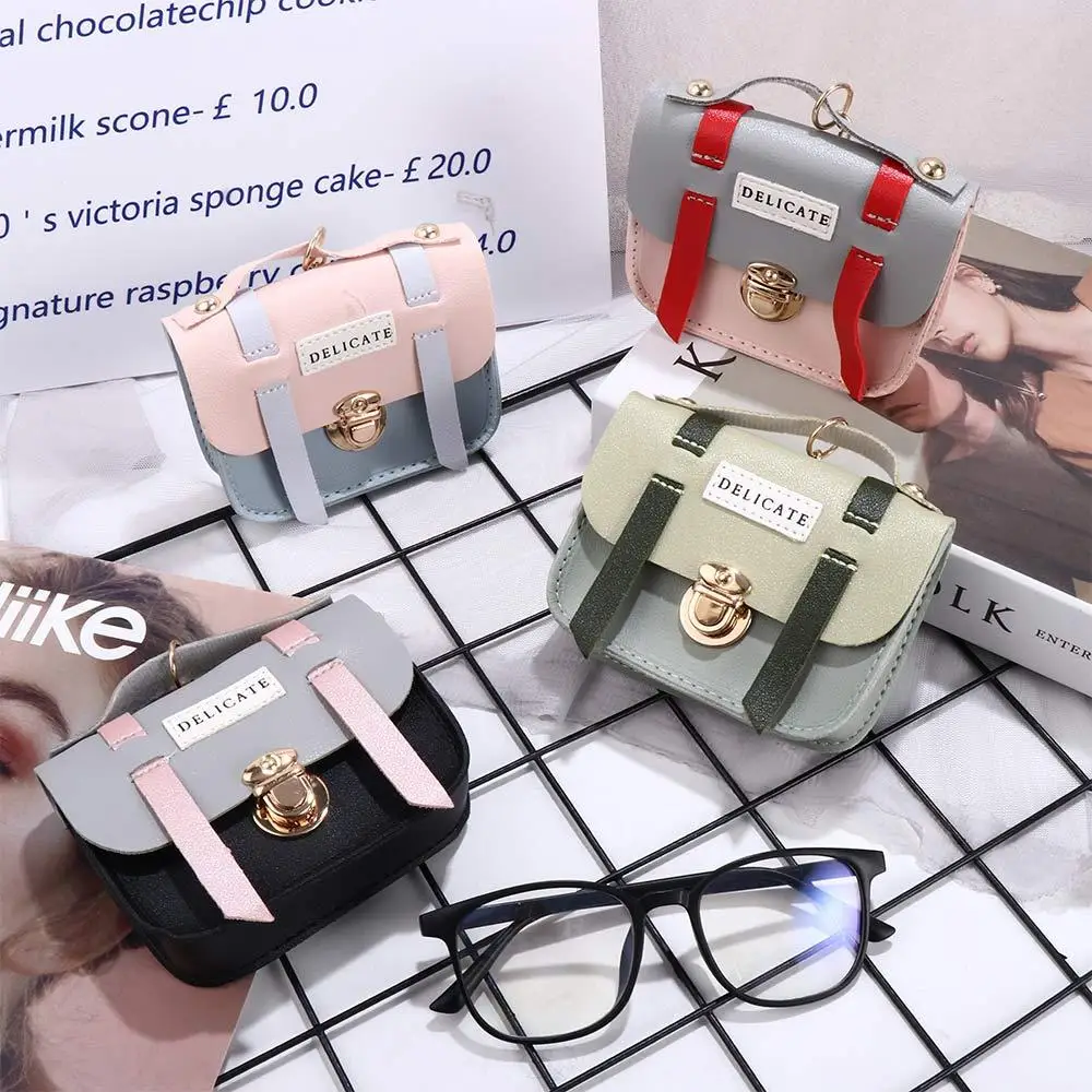 Portable Wallet for Children Girls Key Ring Pendant Card Holder Coin Purse Handbag Keychain Mini Coin Bag Earphone Storage Bag