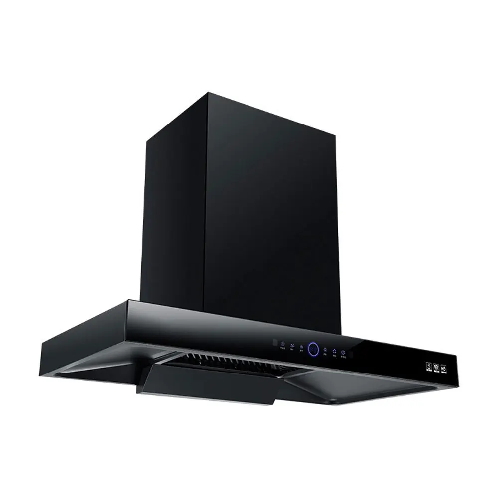 Campana extractora para el hogar, campana extractora con gran succión superior, tipo T, de limpieza automática táctil, 900mm