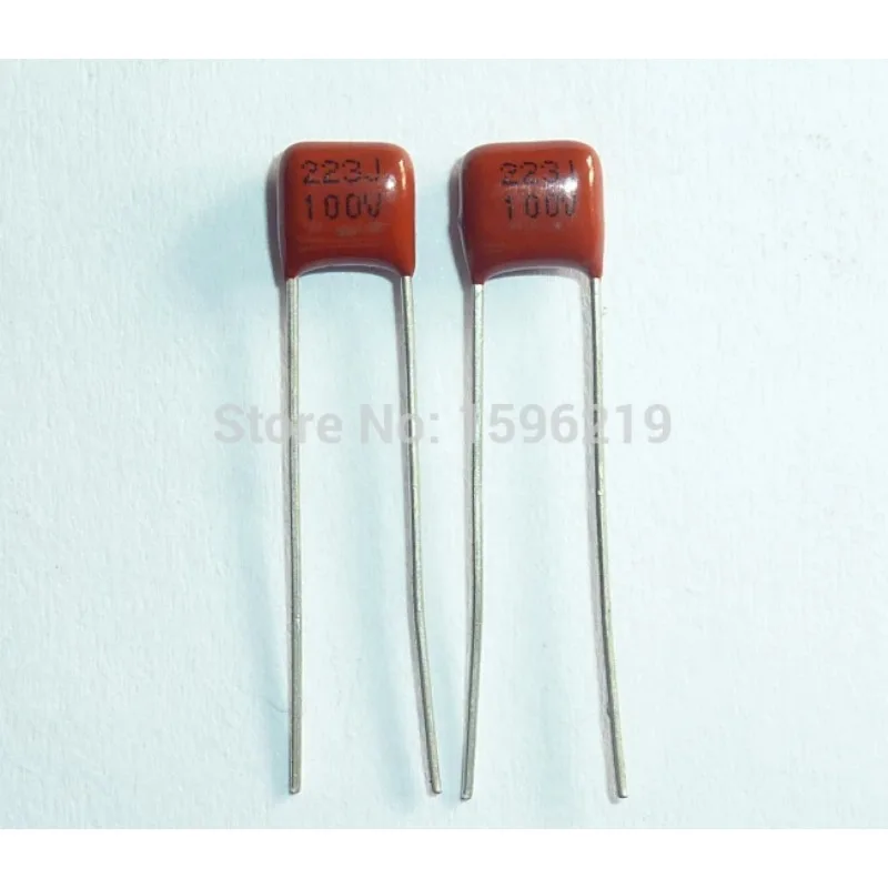 10pcs CBB capacitor 223 100V 223J 0.022uF 22nF P5 CL21x Metallized Polypropylene Film Capacitor