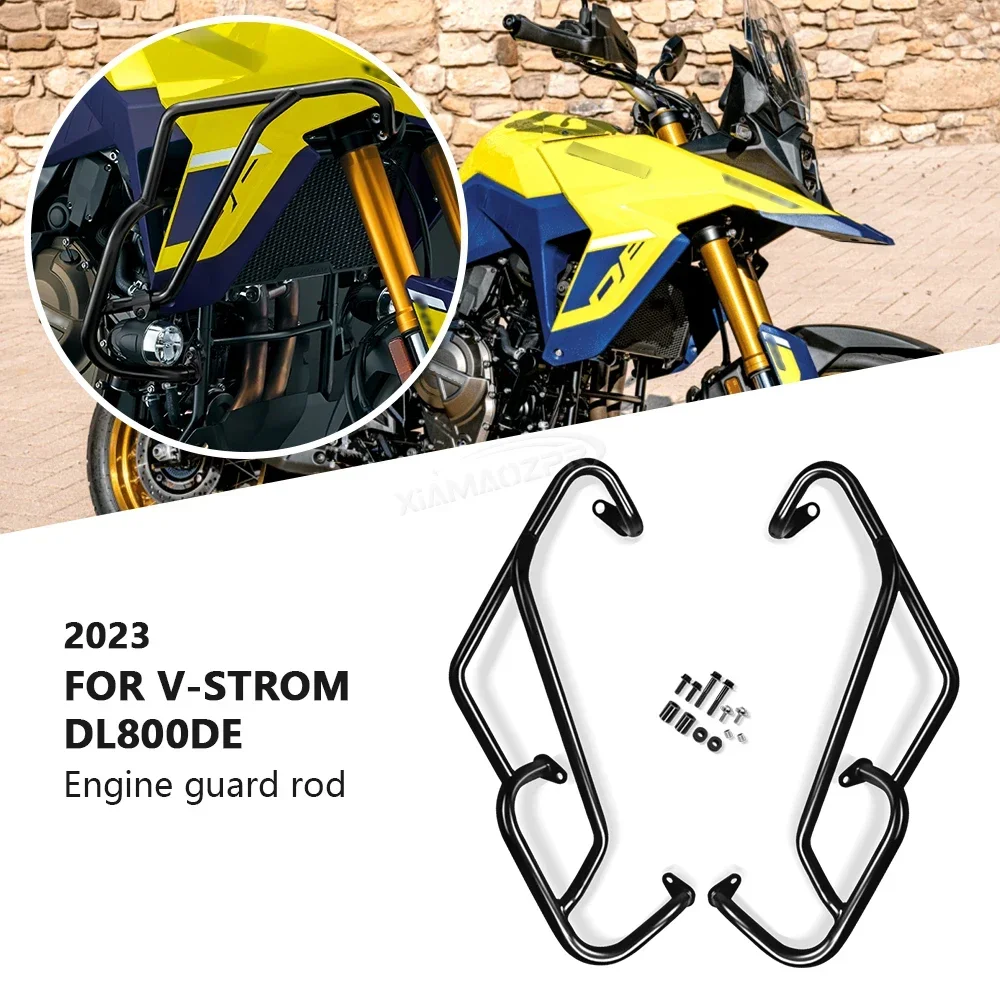 For V-STROM DL800 DE DL800DE 2023 Motorcycle Engine Guard Crash Bar Tank Bumper Protector Bar dl 800de