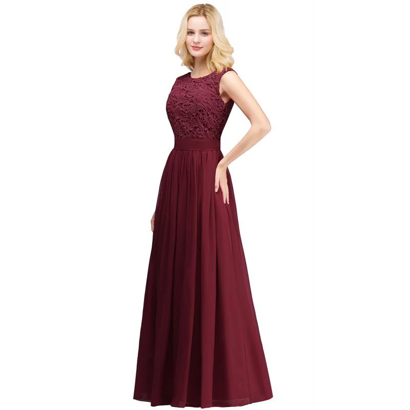 

Robe De Soiree Women Lace Long Evening Dresses 2026 Chiffon A Line Elegant Maxi Bridesmaid Prom Gowns For Wedding Party CPS489