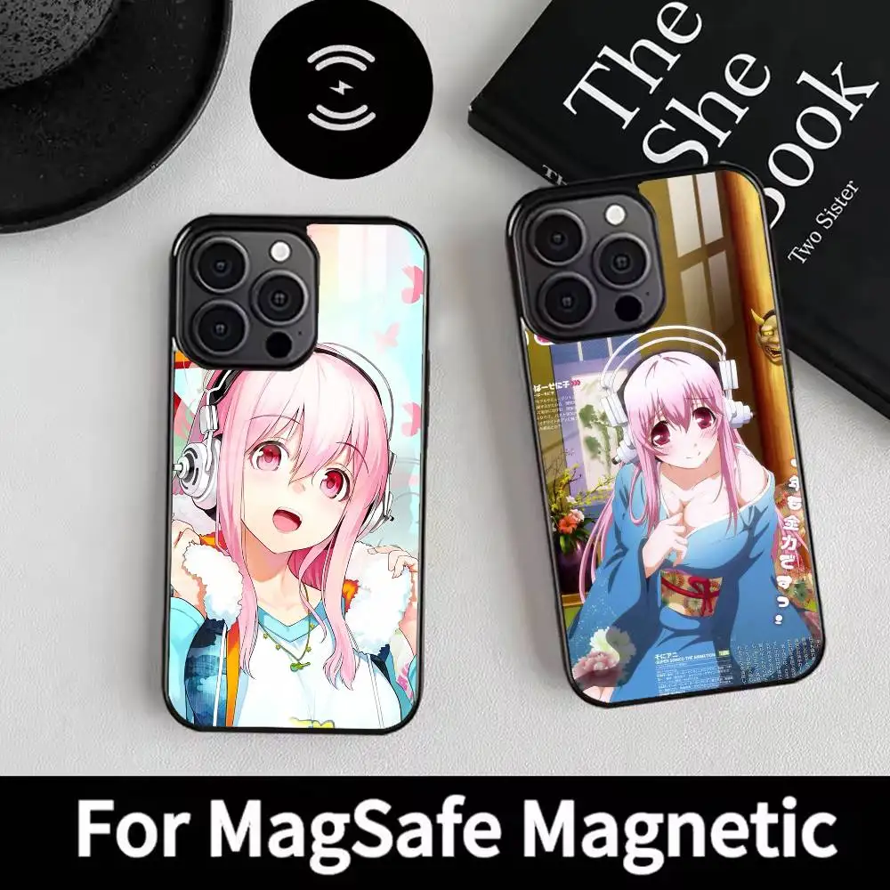 

S-Super S-Sonico Phone Case For iPhone 17,16,15,14,13,12,Plus,Pro,Max For Magsafe Magnetic Wireless Charge