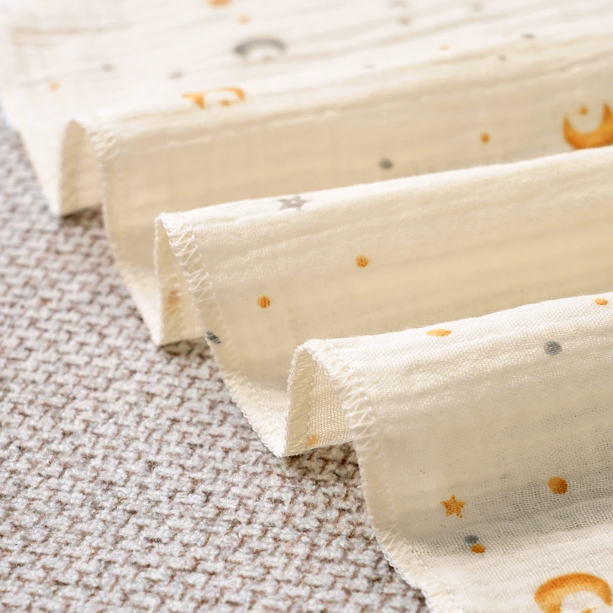 جديد 100% القطن تنفس الوليد التفاف الطفل الشاش قماط بطانية الرضع منشفة استحمام حجم 80x80 سنتيمتر #4