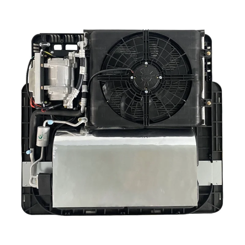 DC 24V Parking Radiator Roof Top Design Easy Mount Low Power Condenser For Off-Road Air Conditioning Systems