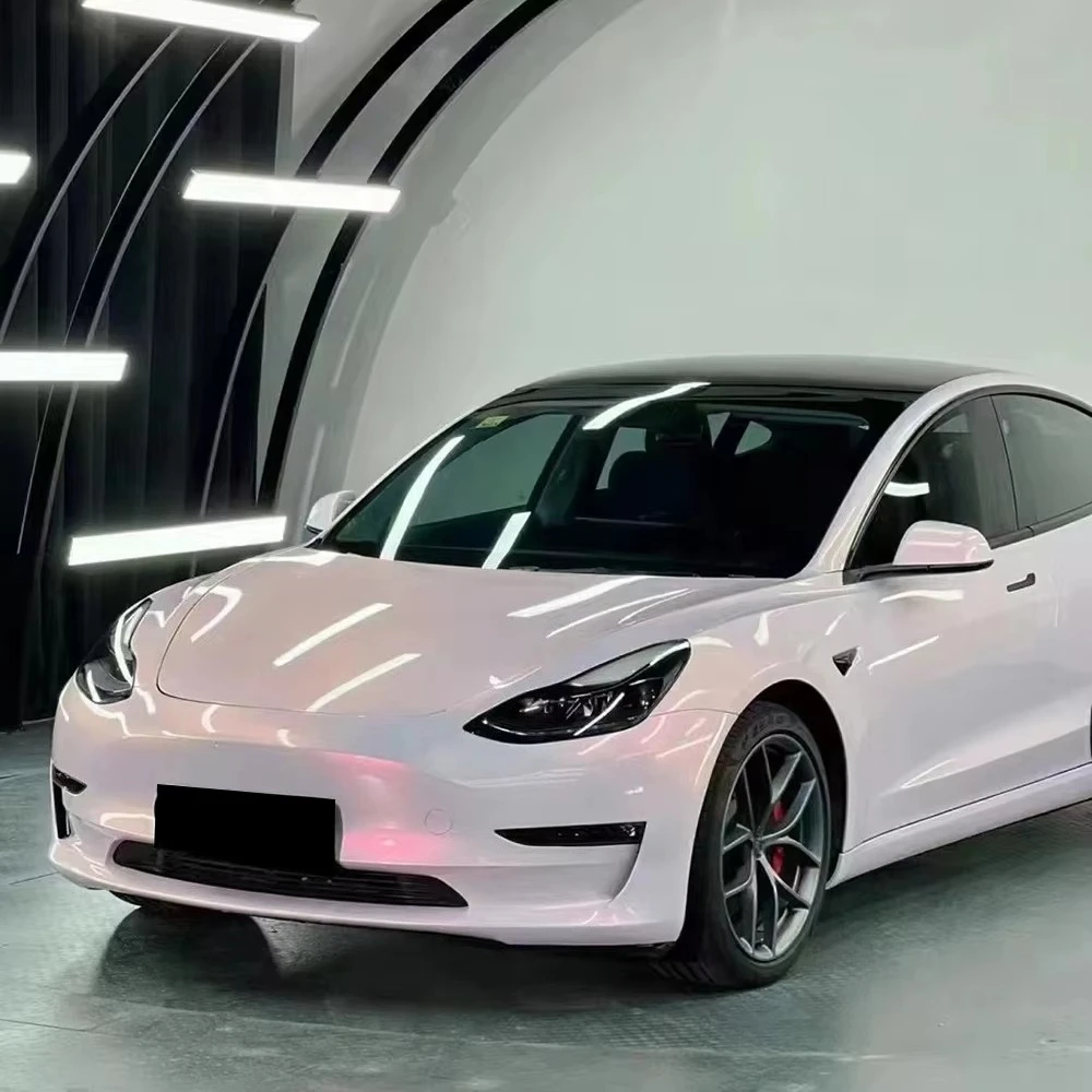 WRAPMASTER Pearl Bloom Pink Anti Yellowing TPU Wrap Film Car Vinyl  PPF Paint Protection Film Cool Car Wraps